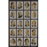 SET OF FORTY EIGHT REPRODUCTION WILL?S CIGARETTE CARDS ?FAMOUS AUTHORS, 1937? Mounted and framed