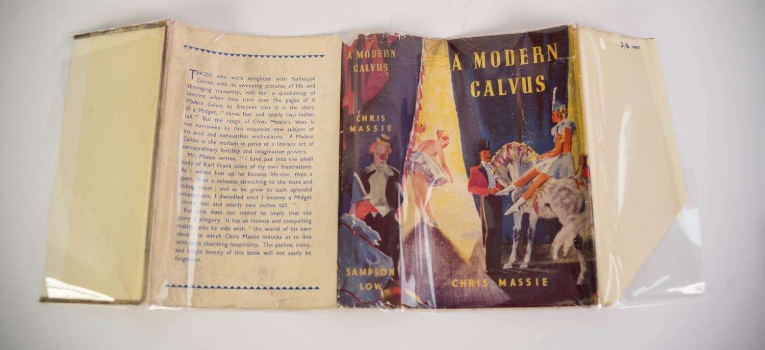 OUTSIDER FICTION. Chris Massie - A Modern Calvus, pub Sampson Low, 1st Ed 1936 with dj. Obscure - Image 5 of 5