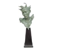 CARL PAYNE (b.1969) PATINATED BRONZE SCULPTURE ?Odile?, (45/95), with certificate 20? (50.9cm)