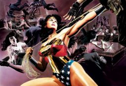 ALEX ROSS (b.1970) FOR DC COMICS ARTIST SIGNED LIMITED EDITION COLOUR PRINT ?Wonder Woman: