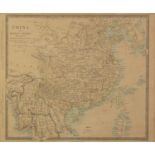 ANTIQUE HAND COLOURED MAP OF CHINA AND THE BIRMAN EMPIRE WITH PARTS OF COCHIN-CHINA AND SIAM BY