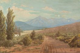 L. COETZEE, South African (TWENTIETH CENTURY) OIL PAINTING ON CANVAS ?On the Road to the Cango