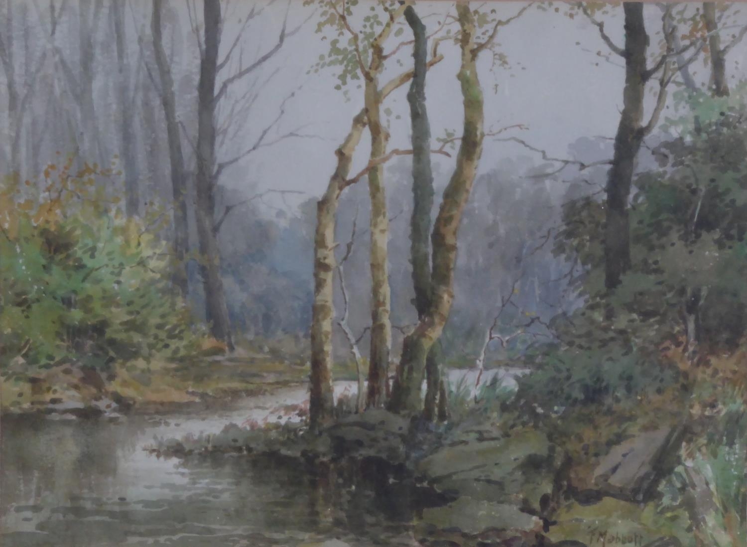 F. MABBOTT (TWENTIETH CENTURY) PAIR OF WATERCOLOUR DRAWINGS ?The River Don at Outerbridge-Sheffield' - Image 2 of 2