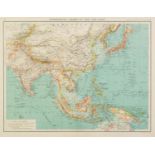 NINETEENTH CENTURY HAND COLOURED MAP OF CHINA 15? X 12 ½? (38cm x 31.7cm) ?COMMERCIAL CHART OF THE