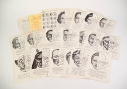 Leichner of London, The Art of Make-Up pamphlet and price list, together with a complete set of 16