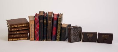 A small collection of MINIATURE books, to include a selection of William Shakespeare titles, bound