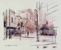 ALEX EVANS ARTIST SIGNED LIMITED EDITION COLOUR PRINT 7 Oxford Road, Manchester, (1/60) 9? x 11? (