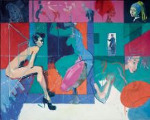 TOBY MULLIGAN (b.1969) ARTIST SIGNED LIMITED EDITION COLOUR PRINT ON CANVAS ?Provocative Influence?,