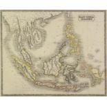 NINETEENTH CENTURY HAND COLOURED MAP OF EAST INDIA ISLANDS, PUBLISHED BY J. GELLATLY AND HENRY