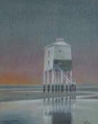 J.B. PERRY (TWENTIETH CENTURY) PASTEL DRAWING ?Burnham Lighthouse, Somerset? Signed and titled 10 ¼?