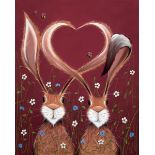 JENNIFER HOGWOOD (MODERN) ARTIST SIGNED LIMITED EDITION COLOUR PRINT ?Share the Love?, (11/125),