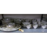SIXTY NINE PIECE NORITAKE ?DAPHNE? CHINA PART DINNER AND TEA SERVICE, now suitable for six