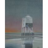 J.B. PERRY (TWENTIETH CENTURY) PASTEL DRAWING ?Burnham Lighthouse, Somerset? Signed and titled 10 ¼?