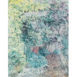 ANNE MACKINNON ARTIST SIGNED LIMITED EDITION COLOUR PRINT Garden scene, (9/500) 12 ½? x 9 ¾? (32.3cm