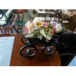 A DOLL'S VINTAGE STYLE PRAM OR FLOWER RECEIVER