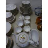 FIFTY EIGHT PIECE HUTSCHENREUTHER ?CAROLIS MAGNUS? PORCELAIN PART DINNER AND TEA SERVICE, now