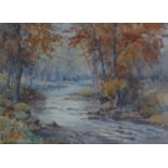F. MABBOTT (TWENTIETH CENTURY) PAIR OF WATERCOLOUR DRAWINGS ?The River Don at Outerbridge-Sheffield'