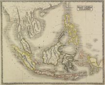 NINETEENTH CENTURY HAND COLOURED MAP OF EAST INDIA ISLANDS, PUBLISHED BY J. GELLATLY AND HENRY