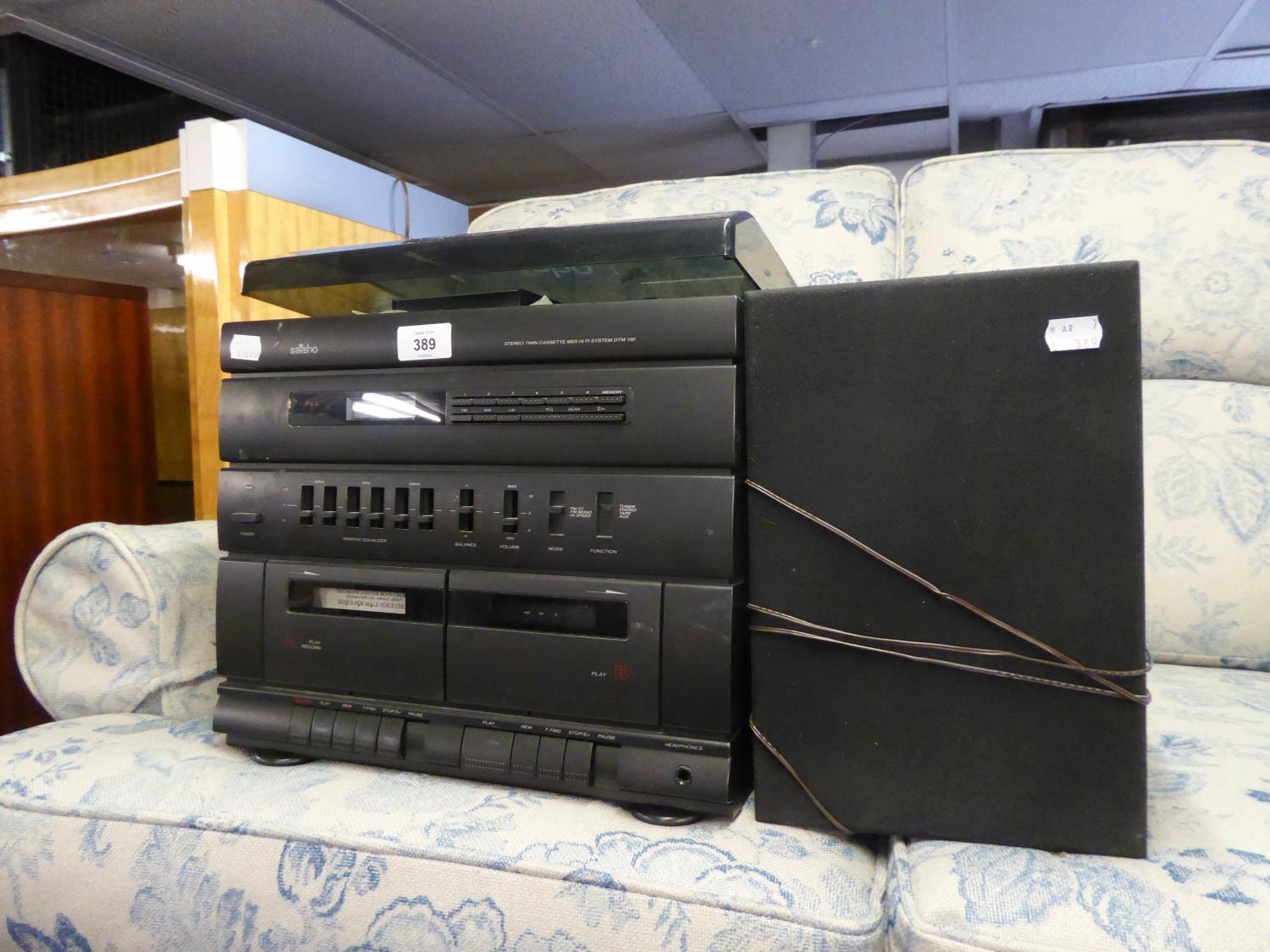 SAISHO STACKING STEREO SYSTEMS AND A PAIR OF LOUDSPEAKERS