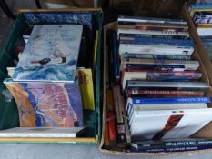 A GOOD SELECTION OF BOOKS - RELATING TO WINE, ART, TRAVEL ETC... (CONTENTS OF 3 BOXES)