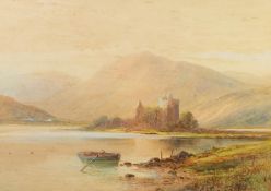 EMIL AXEL KRAUSE (1866-1922) PAIR OF WATERCOLOUR DRAWINGS ?Kilchurn Castle? ?Krouse Carrick