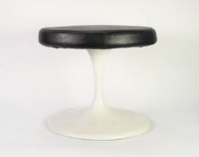 EERO SAARINEN TULIP OCCASIONAL TABLE, MANUFACTURED BY ARKANA, of typical form with metal base and