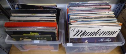 A QUANTITY OF MIXED GENRE VINYL RECORDS, POP, EASY LISTENING, CLASSICAL ETC... VARIOUS ARTISTS TO