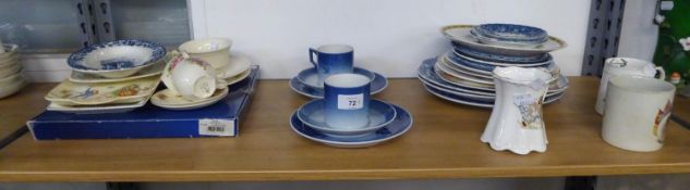 ROYAL COPENHAGEN- TWO CHRISTMAS TRIOS, 1979 and 1980 and a ROYAL COMMEMORATIVE PLATE, 1980, BOXED
