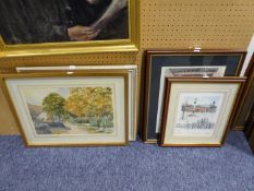 BARRY CLAUGHTON (TWENTIETH/ TWENTY FIRST CENTURY) WATERCOLOUR DRAWING ?Hubberholme? Signed, titled
