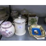 ROYAL WORCESTER TUREEN AND COVER, 7 OTHER ROYAL WORCESTER ITEMS, COPELAND SAUCE BOAT, LADLE ON
