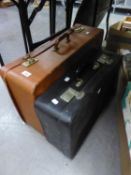 TWO VINTAGE CASES, CONTENTS INCLUDES LARGE QUANTITY OF THEATRE PROGRAMMES (MANY STILL WITH
