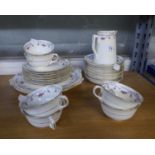 THIRTY PIECE REGENT CHINA ?EALING? PATTERN CHINA PART TEA SET, floral printed, comprising: SIX CUPS,