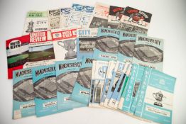 SELECTION OF MANCHESTER CITY HOME FOOTBALL PROGRAMMES FROM THE 1960's 23 programmes including; v