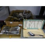 MISCELLANEOUS ELECTROPLATE AND OTHER TABLE CUTLERY
