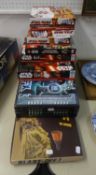 STAR WARS- THREE JIGSAWS, TWO GAMES COMPENDIUMS and a CHARACTER ENCYCLOPAEDIA, ?BLAST OFF? a game of