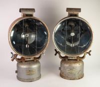 PAIR OF LARGE VINTAGE 'TILLEY - FLOODLIGHT PROJECTORS OR LAMPS'  paraffin or kerosene powered, the
