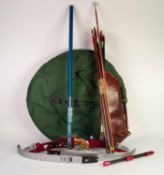 KUDOS ARCHERS RECURVE BOW, with  ACCESSORIES, including;  SELECTION OF ARROWS, balance pieces,