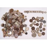 A SELECTION OF PREDOMINANTLY MID TWENTIETH CENTURY EUROPEAN AND WORLD COINS, the oriental pieces