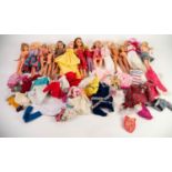 COLLECTION OF FOURTEEN BARBIE AND SINDY DOLLS, two marked Mattel 1966 Philippines, another Hasbro