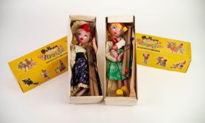 TWO BOXED PELHAM PUPPETS 'Tyrolean Girl' and Dutch Girl', in little used condition, the boxes