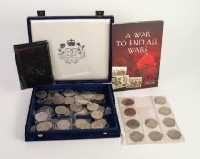 FORTY TWO QUEEN ELIZABETH II COMMEMORATIVE CROWN COINS, many in soft plastic envelope, loose in a