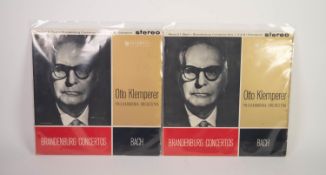 CLASSICAL VINYL RECORDS. BACH - Brandenburg Concertos, OTTO KLEMPERER, Columbia SAX 2408 2409, (