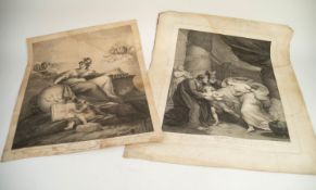 COLLECTION OF EARLY NINETEENTH CENTURY LARGE FORMAT ENGRAVINGS FROM FOLIO'S ENTITLED 'SHAKESPEARE'
