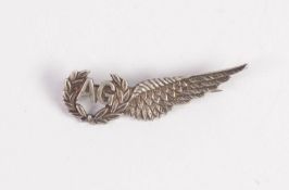 STERLING SILVER WWII AIR GUNNER SWEETHEART BROOCH