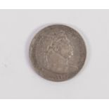 GEORGE III SILVER HALF CROWN, 1816, bull head, (EF)