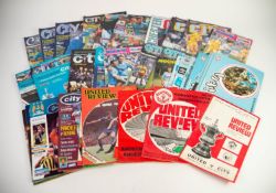 SELECTION OF MANCHESTER CITY HOME FOOTBALL PROGRAMMES, 1980-2003, approx 39 programmes and  EIGHT