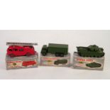 DINKY TOYS, BOXED AND ALMOST MINT CENTURION TANK, model 651, togther with DINKY SUPERTOYS BOXED 10