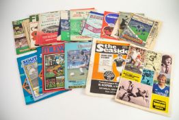 INTERESTING SELECTION OF FOOTBALL PROGRAMMES AND RELATED EPHEMERA, earlier programmes to include;