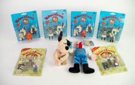 FOUR BOXED AARDMAN (Made in China) 1989 WALLACE & GROMIT PLASTIC CHARACTER GROUPS, two VIVID