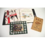 THE HISTORY OF WORLD WAR II, EIGHT COMMEMORATIVE COIN COVERS, in related ring binder.  TOGETHER WITH